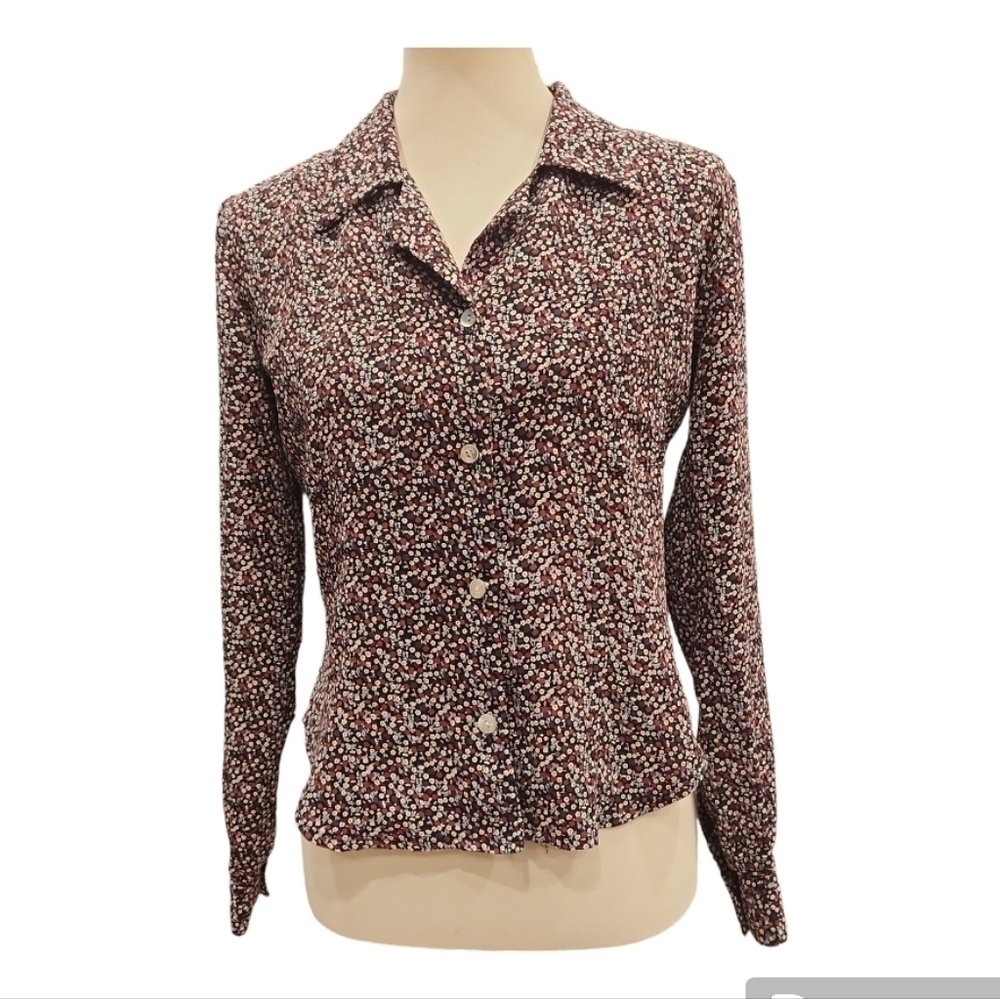 90s Rampage Ditsy Floral Blouse